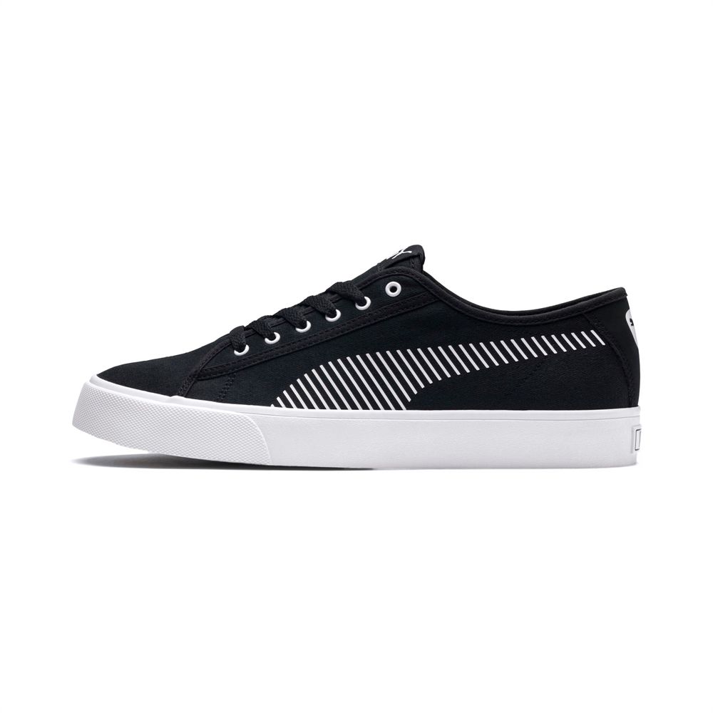 Puma Bari Férfi Sportcipő - Fekete/Fehér ( Hungary - JYRSZ1642 )